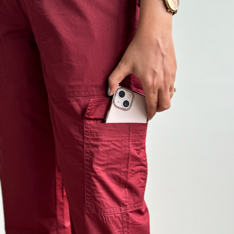 Magnetic Maroon Cargo Pants