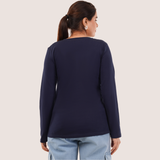 Ballsy Blue Full Sleeves V-Neck T-shirt