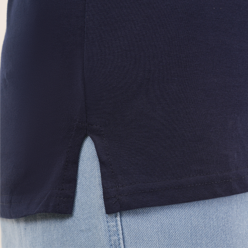Ballsy Blue Full Sleeves V-Neck T-shirt