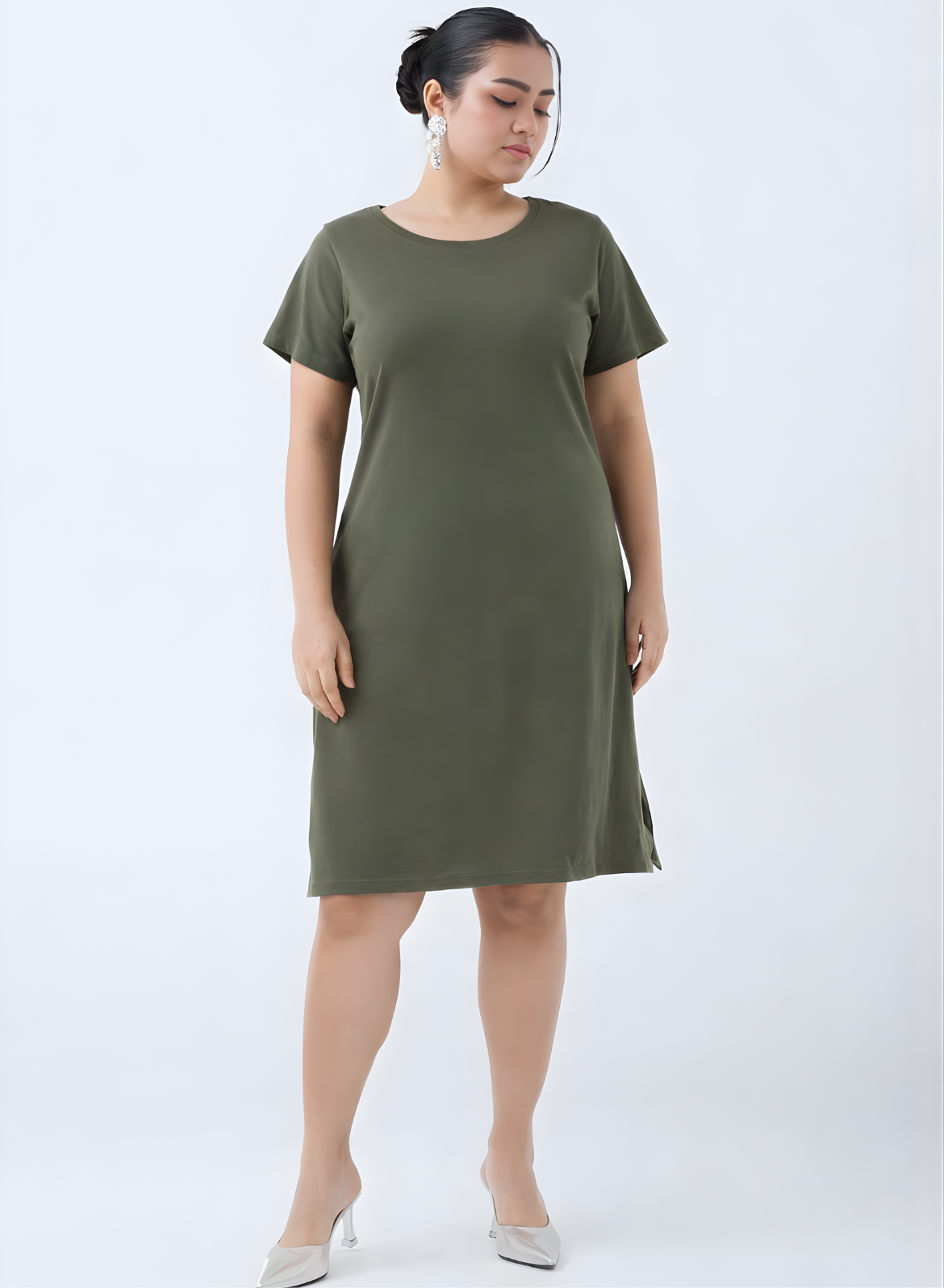 Gutsy Green Tshirt Dress