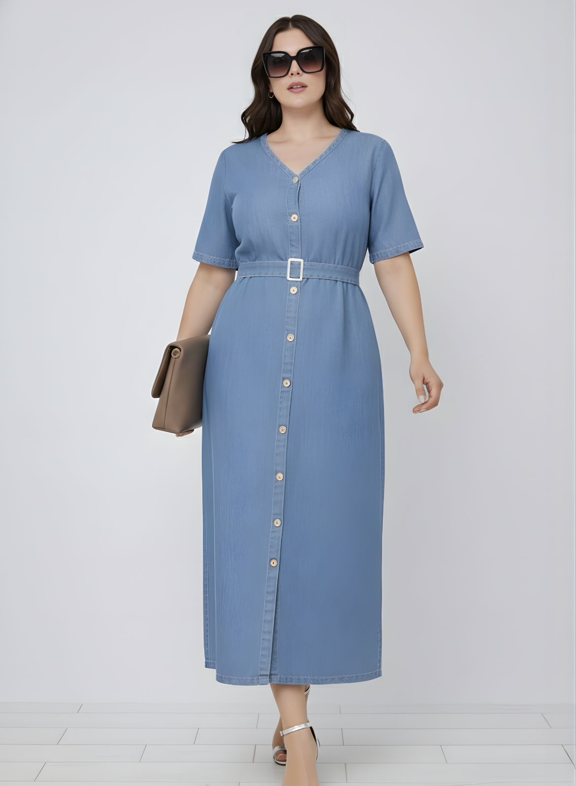 Light Blue Denim Dress