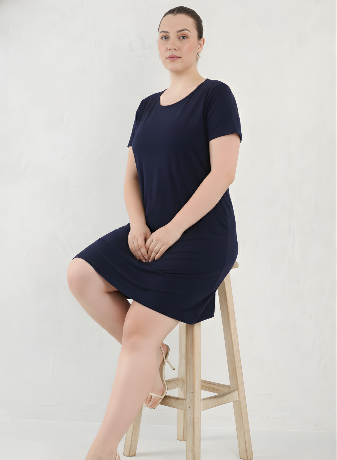 Ballsy Blue Tshirt Dress