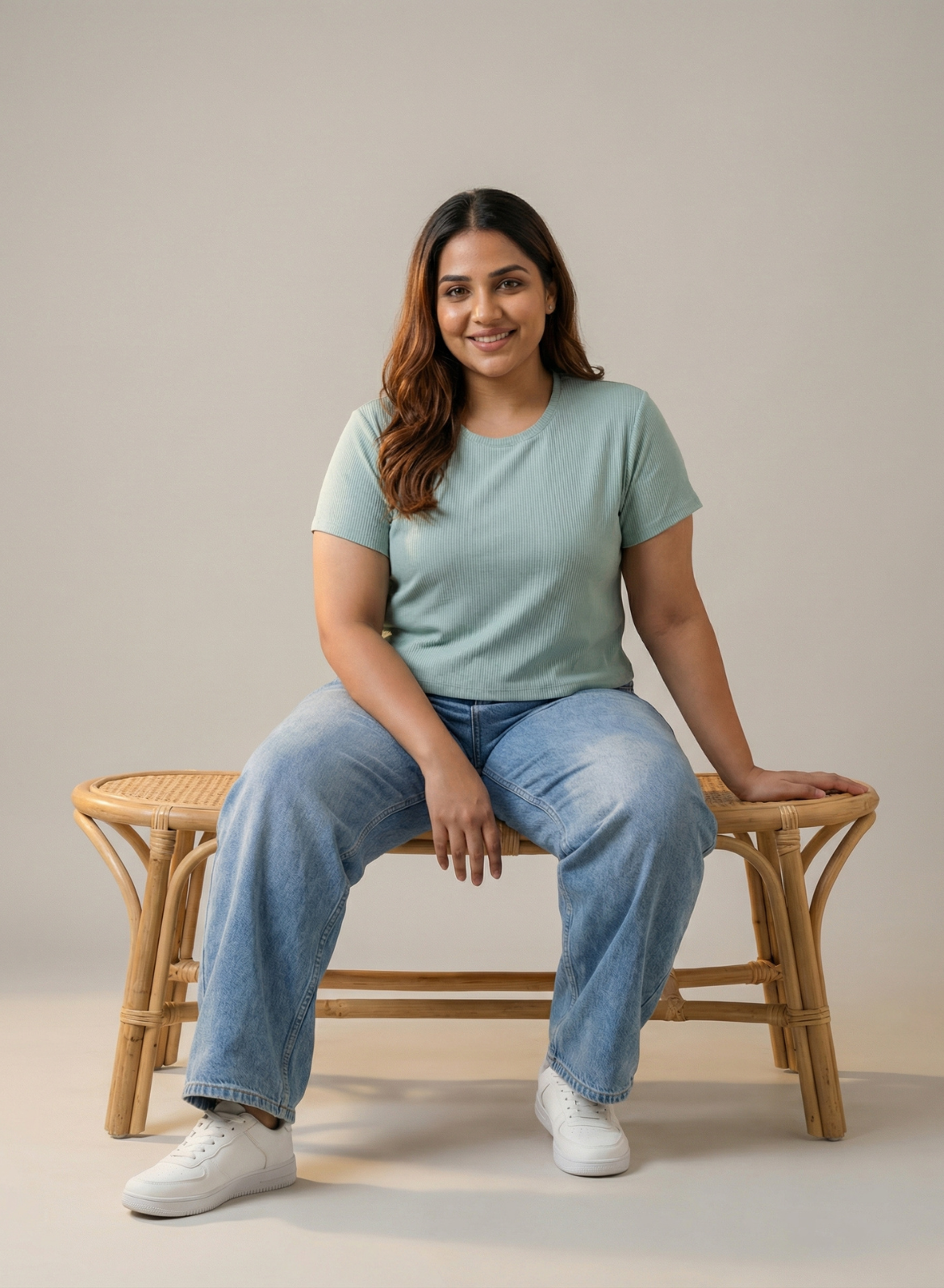 Palm Paradise Ribbed Crop Top