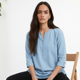 Light Blue Denim Tunic Top