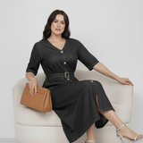 Midnight Black Denim Dress