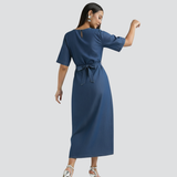 Navy Blue Denim Dress