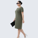 Gutsy Green Tshirt Dress