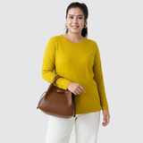 Sunshine Sorbet Full Sleeves Solid T-shirt for Women