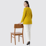 Sunshine Sorbet Full Sleeves Solid T-shirt for Women