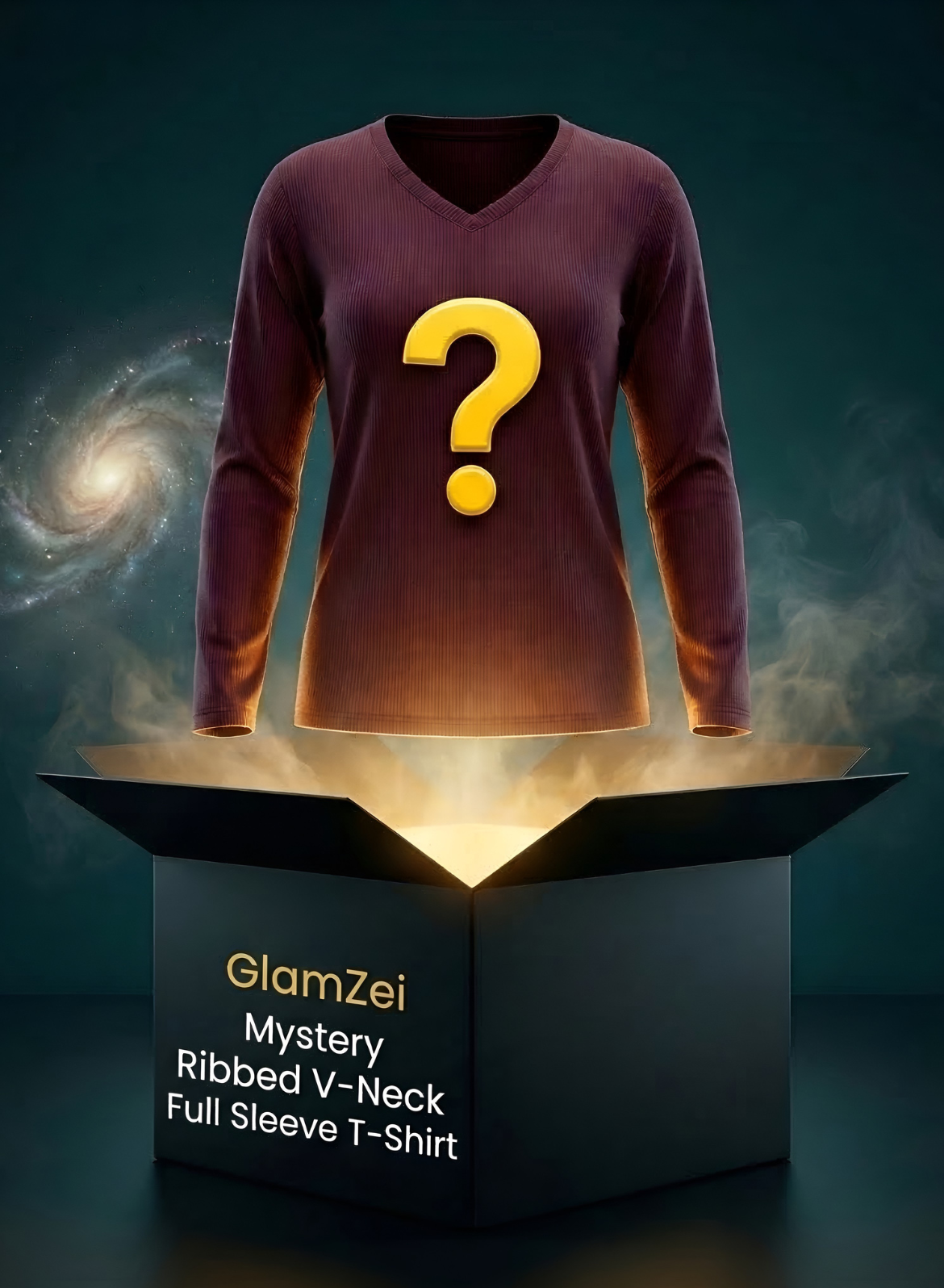 Mystery Box – V-Neck Ribbed Full Sleeve T-shirts