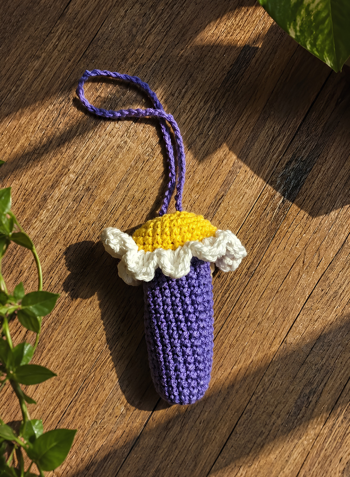 Handmade Lavender Bloom Lipstick Holder