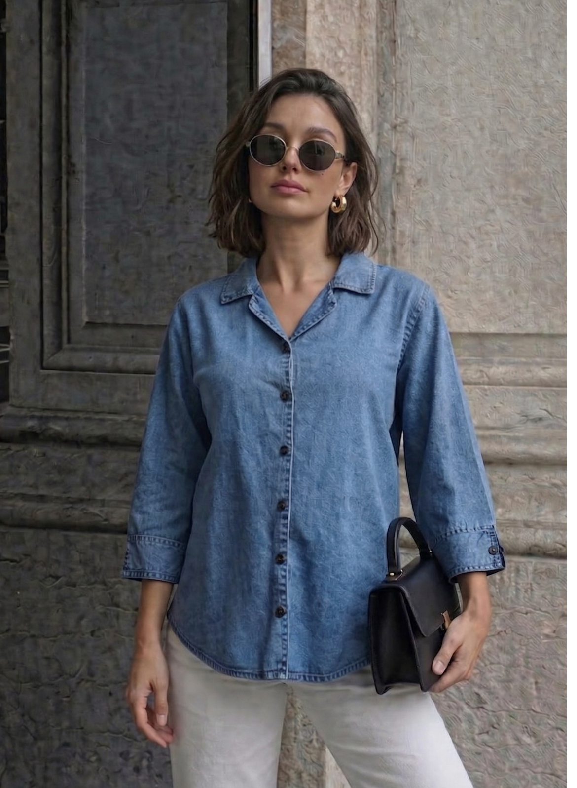 Classic Blue Denim Shirt