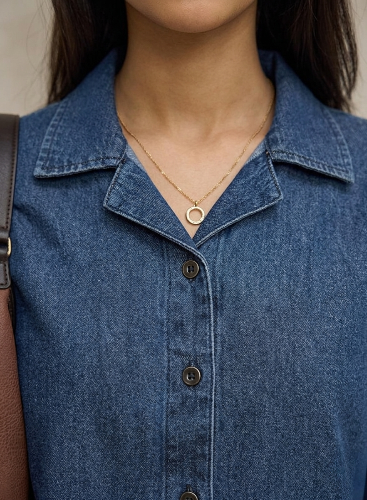 Dark Wash Denim Shirt