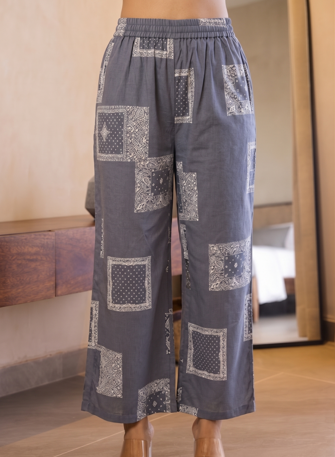 Grey Printed Co-ord Set
