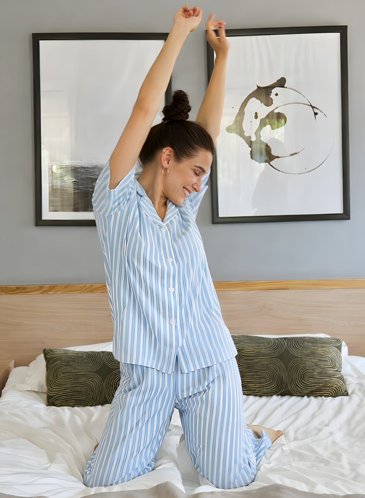 Sky Stripe Classic Pajama Set