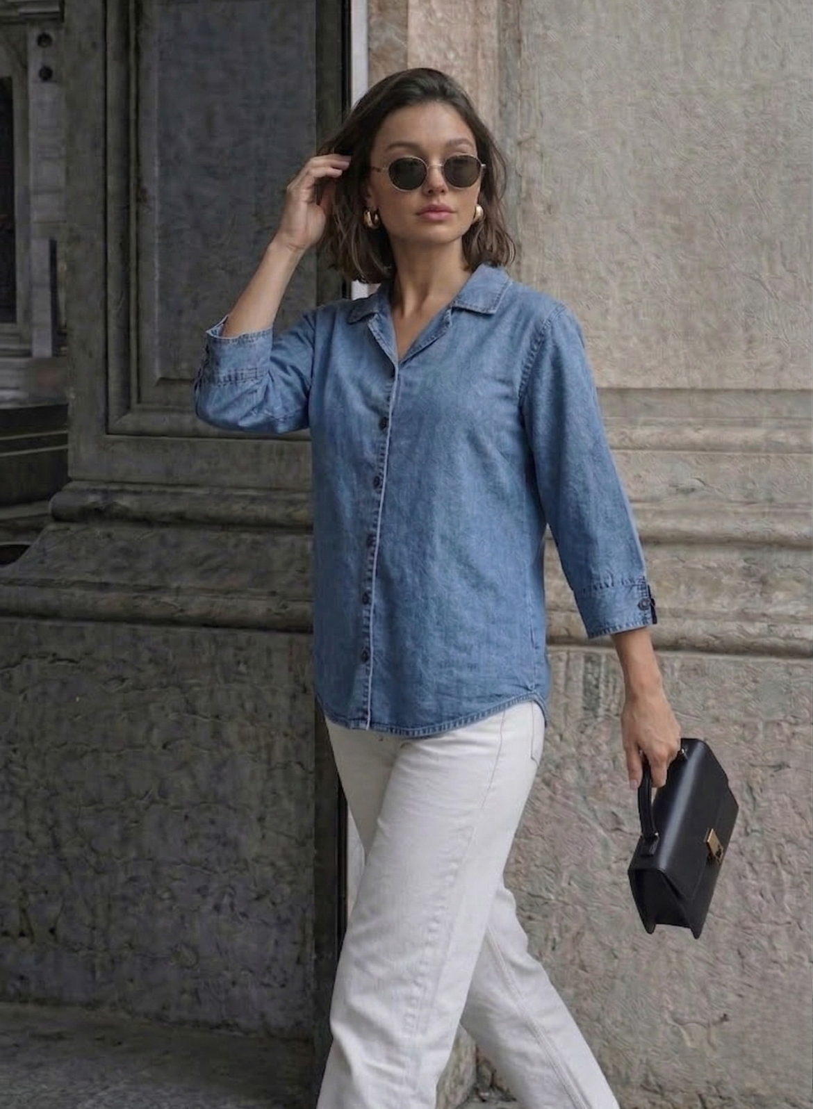 Classic Blue Denim Shirt