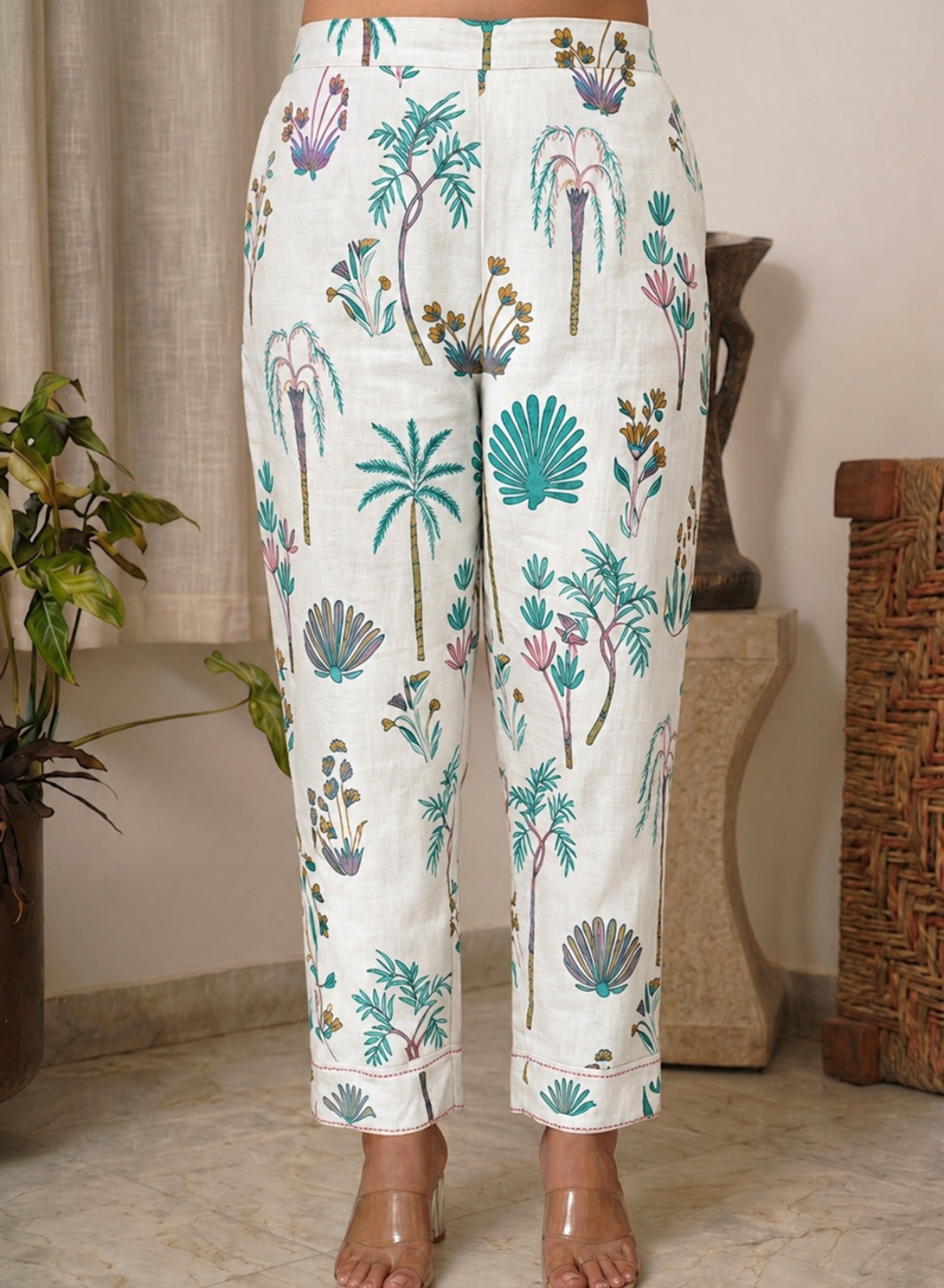 Beige Everyday Kurta Pant Set