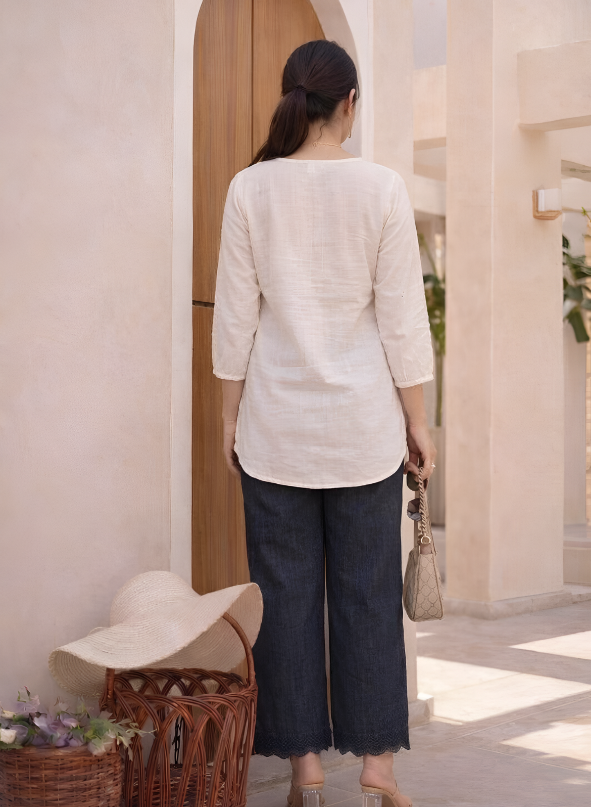 Black Embroidered Co-ord Set