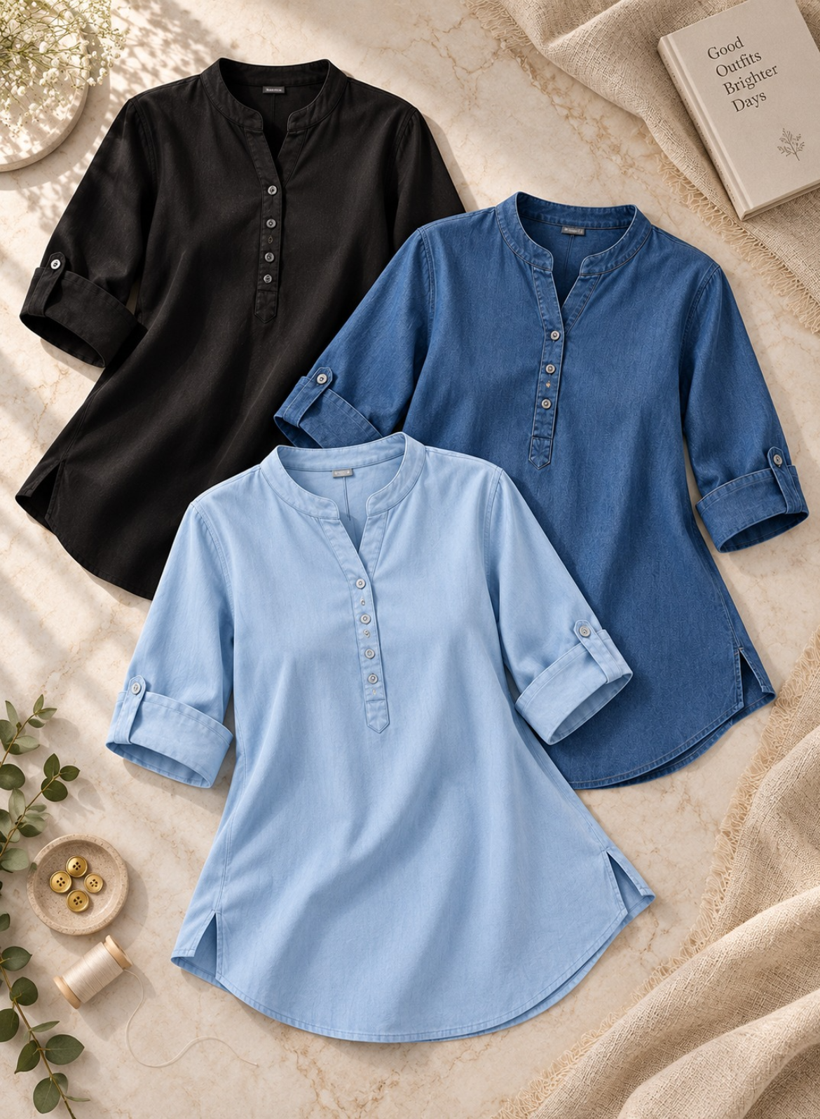 Pick Any 2 - Denim Tunic Tops