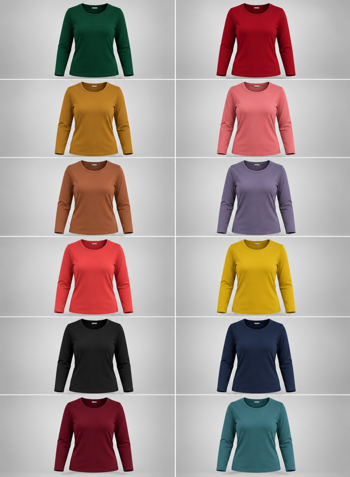 Pick Any 3 - Women's Full Sleeves Tshirt Combo