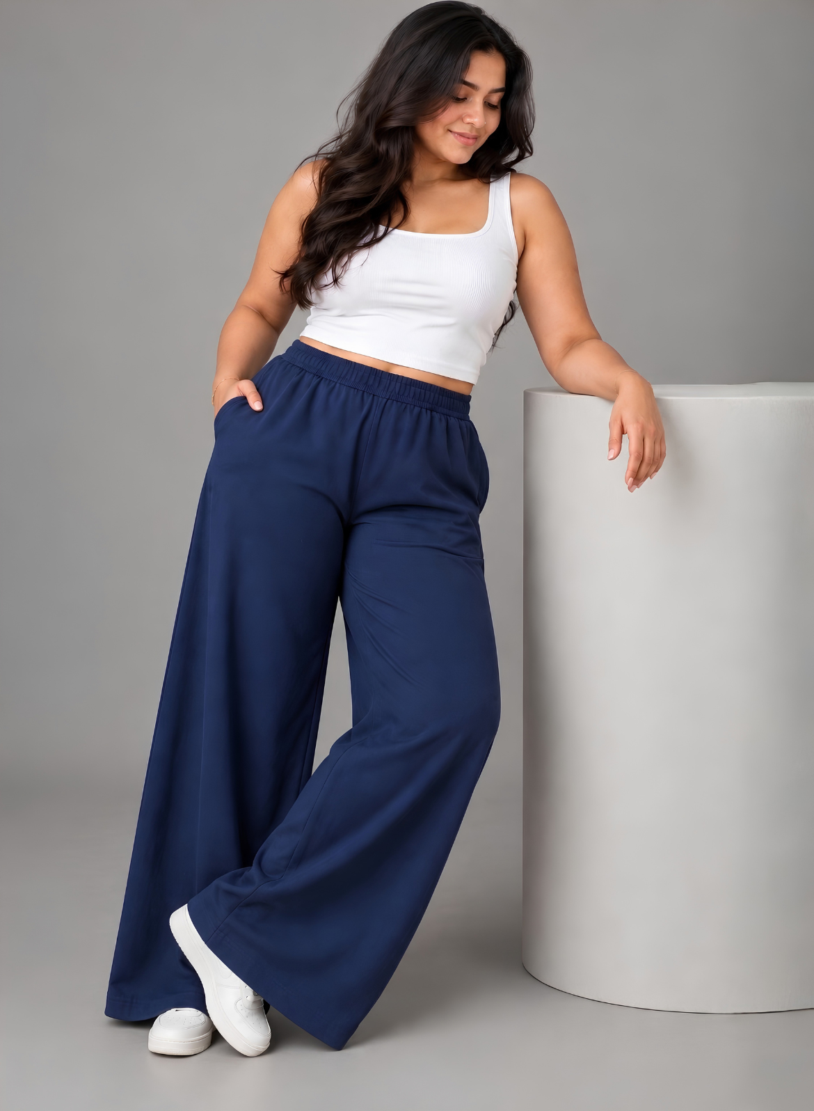 Pick Any 2 -  Supima Cotton Wide Leg Trousers
