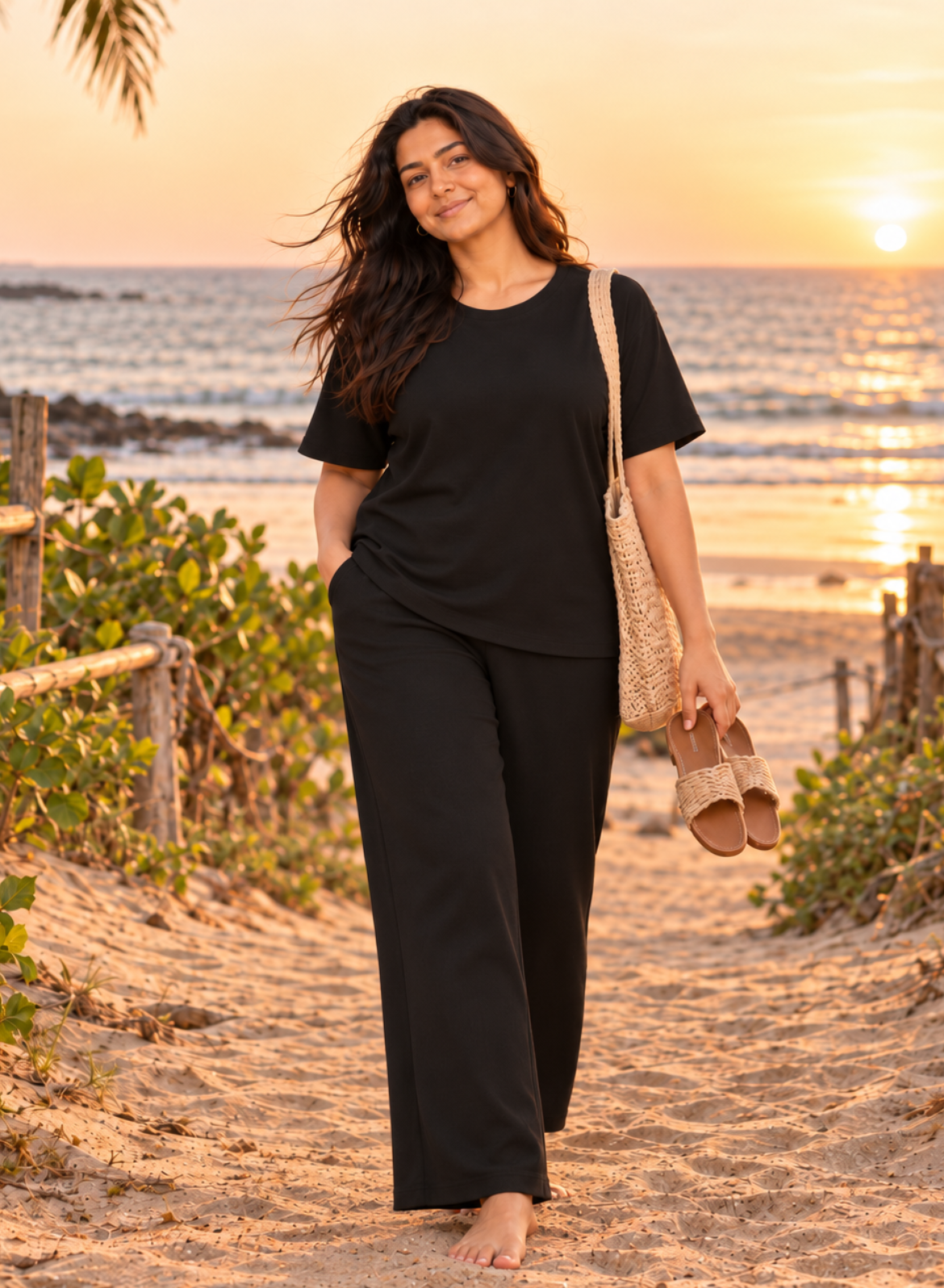 Vogue Black Vacation Co-ord Set