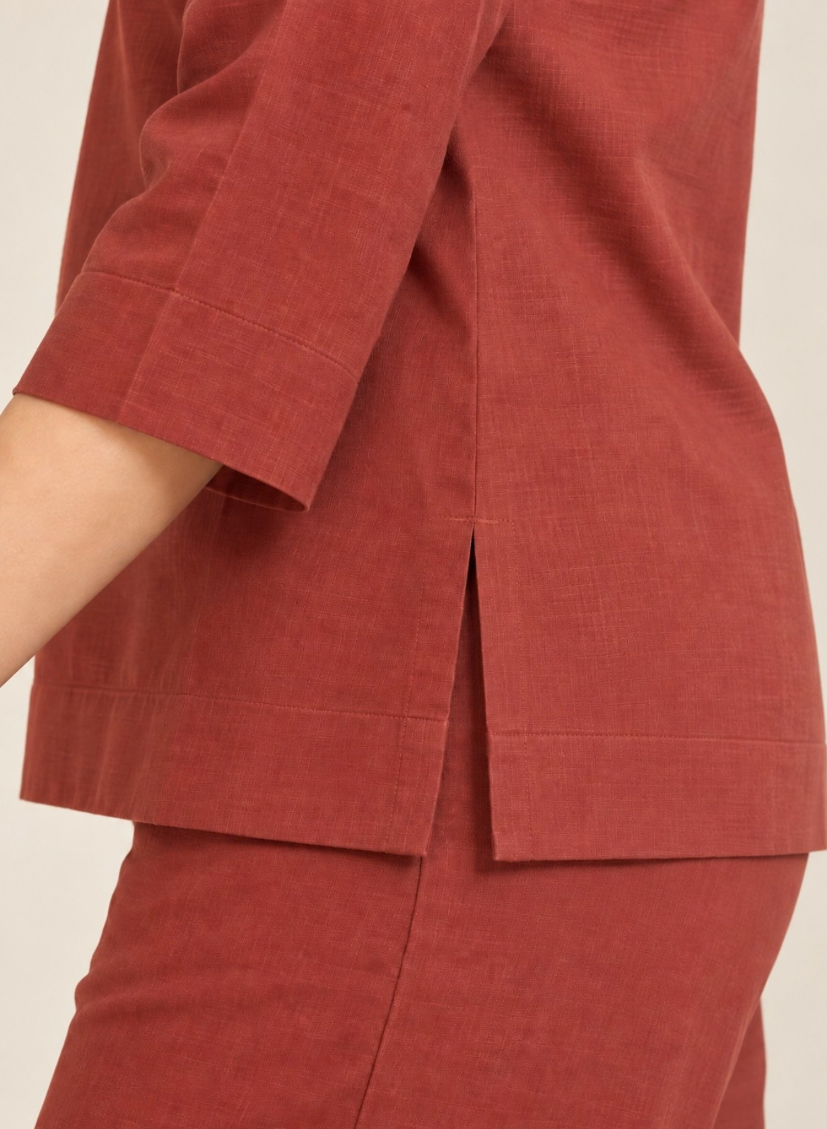 Terracotta Muslin Co-ord Set