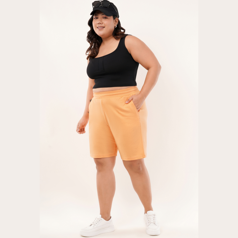 Peach Fuzz Women Shorts - Pantone Color of the Year 2024