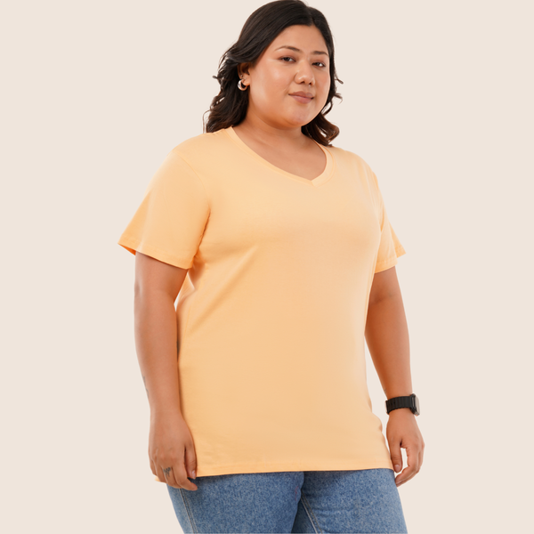 Peach Fuzz - Pantone Color of the Year 2024 ( V-Neck )