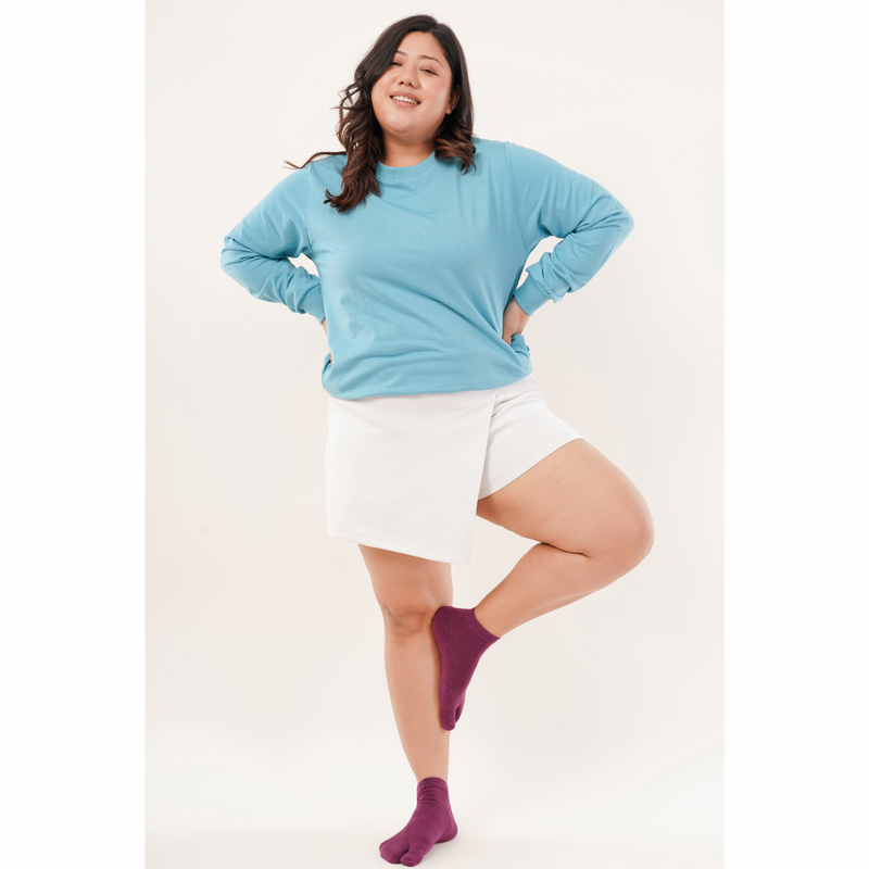 Berry Blush Women's Toe Socks