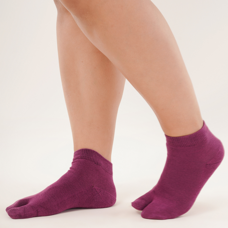 Berry Blush Women's Toe Socks