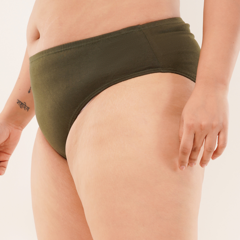 Soft Cotton Women Panties - Gutsy Green