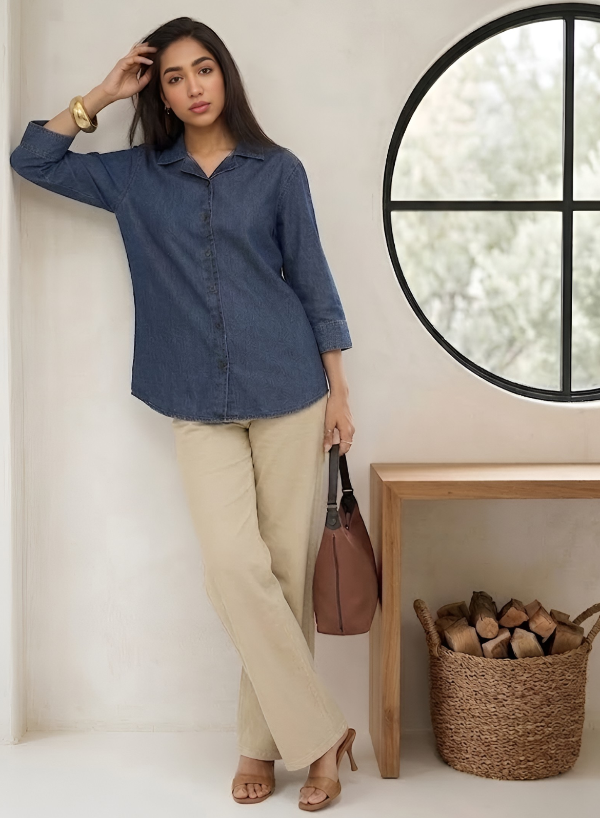 Dark Wash Denim Shirt