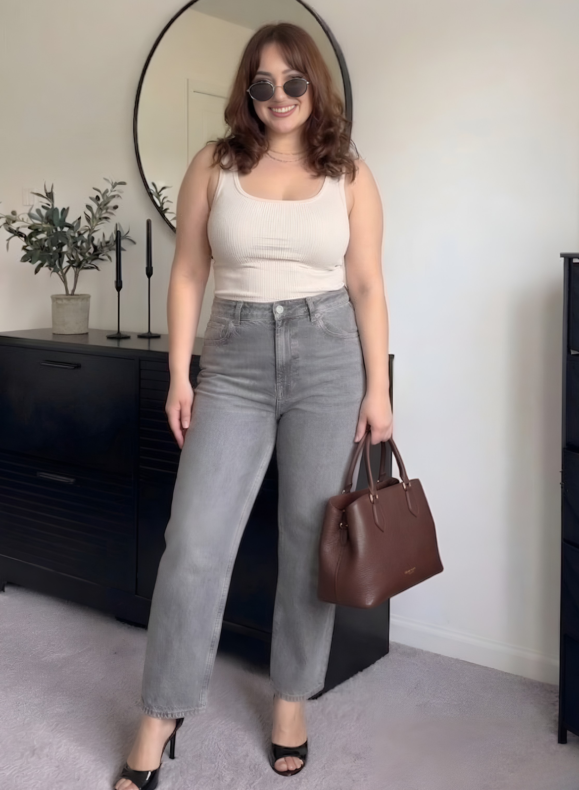 Light Grey Wash Straight Fit Jeans