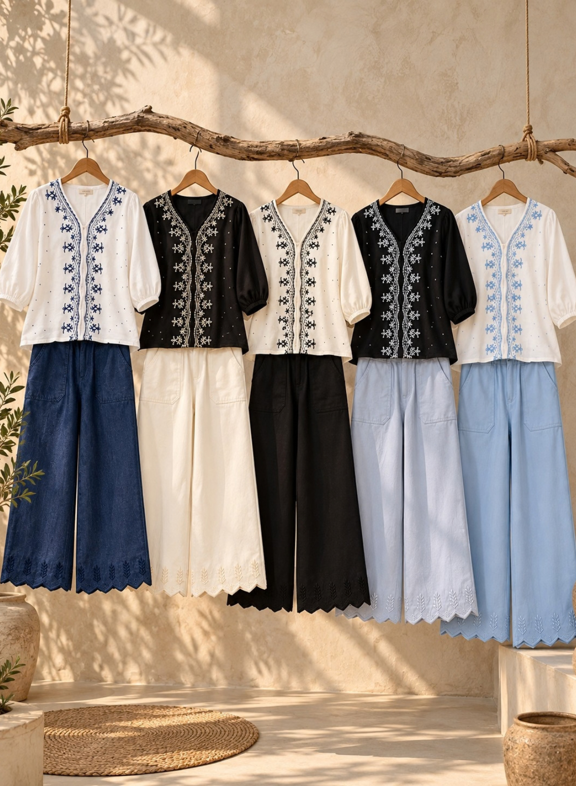 Pick Any 2 - Embroidered Co-ord Set