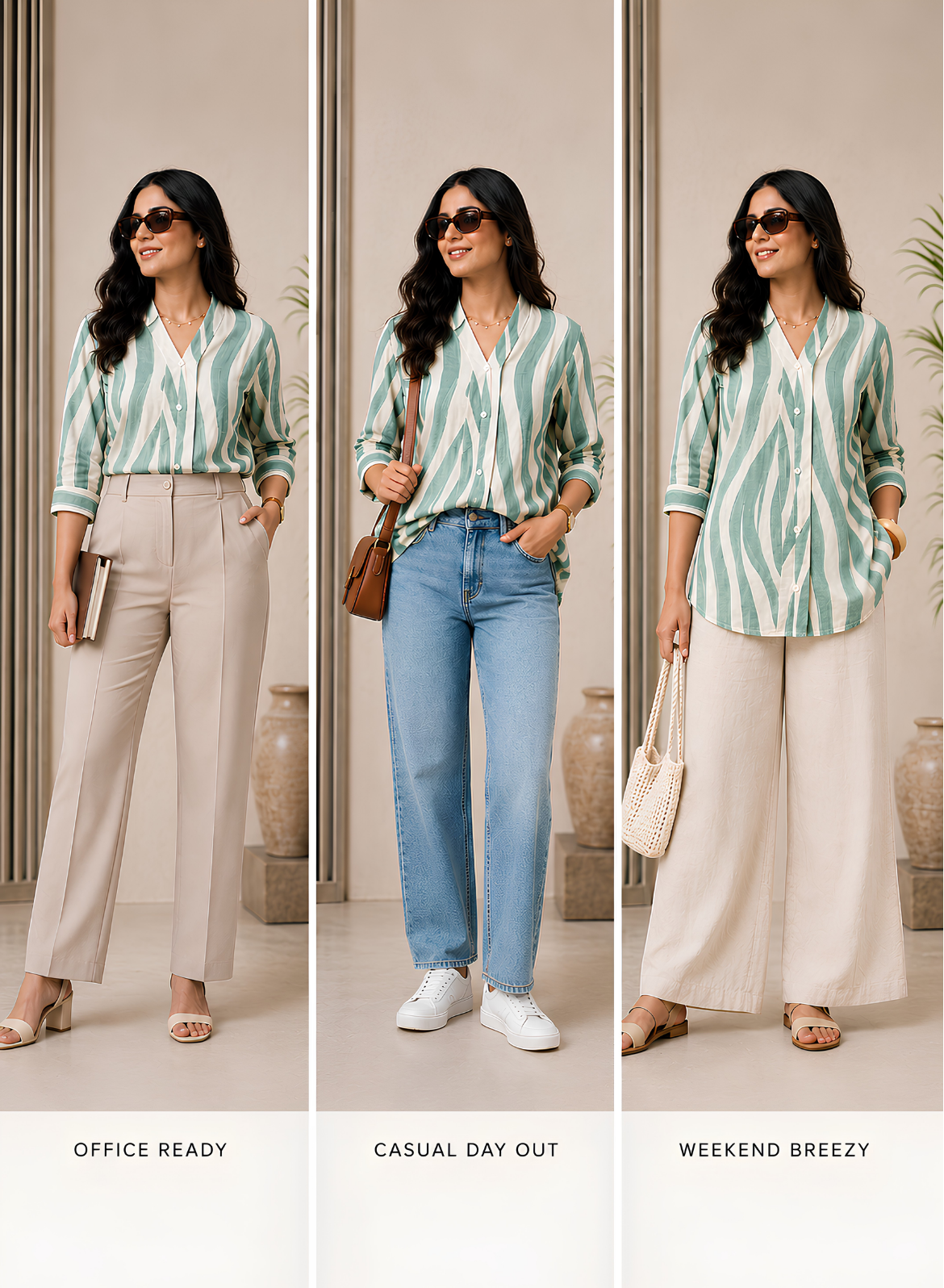 Pick Any 2 – Abstract Printed Cotton Shirt