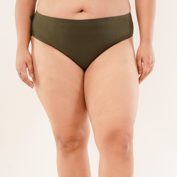Soft Cotton Women Panties - Gutsy Green