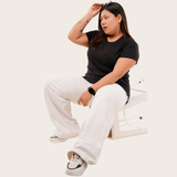 Vogue Black Relaxed Fit Round Neck T-shirt