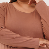 Mocha Mousse Full Sleeve Tshirt- Pantone Color of Year 2025