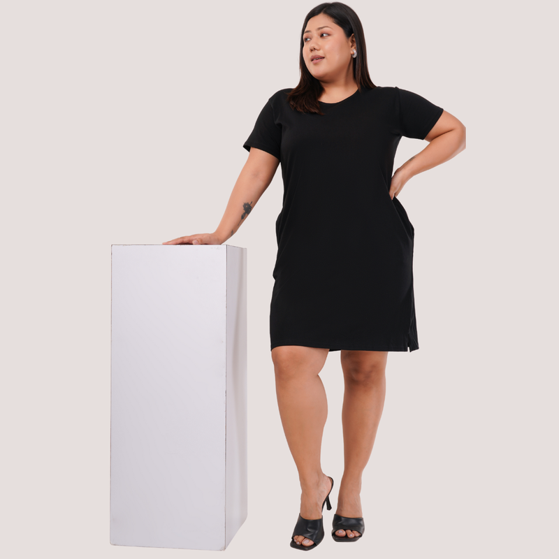 Brazen Black Tshirt Dress