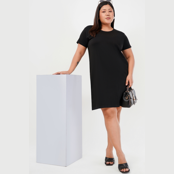 Brazen Black Tshirt Dress