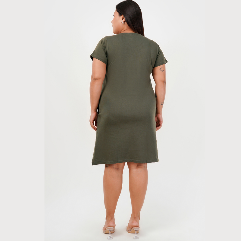 Gutsy Green Tshirt Dress