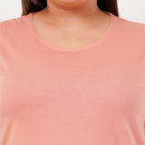 Plush Peach Tshirt Dress