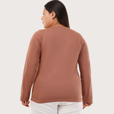 Mocha Mousse Full Sleeve Tshirt- Pantone Color of Year 2025