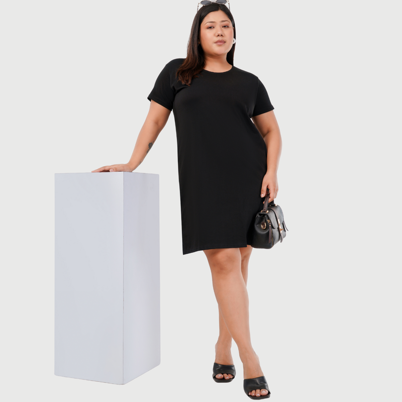 Brazen Black Tshirt Dress