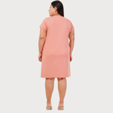 Plush Peach Tshirt Dress