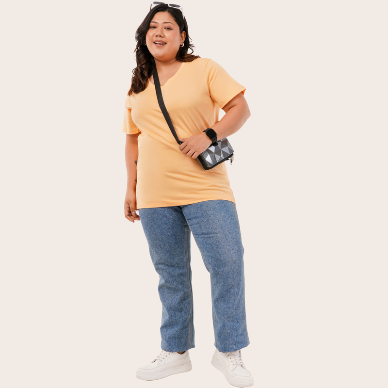 Peach Fuzz - Pantone Color of the Year 2024 ( V-Neck )