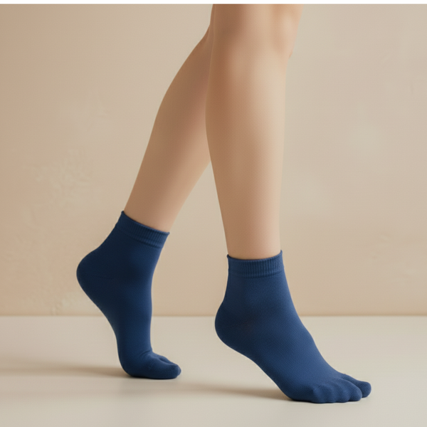 Indigo Bloom Women's Toe Socks
