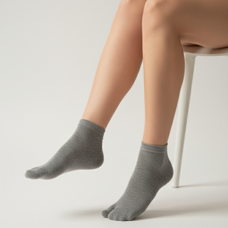 Smoky Sky Women's Toe Socks