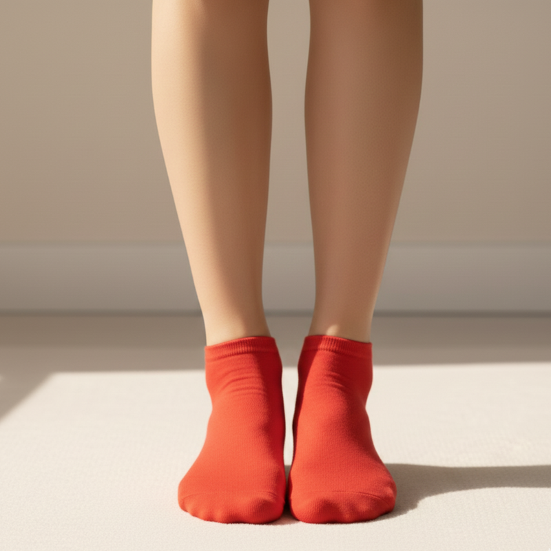 Terracotta Blush Comfort Ankle Socks